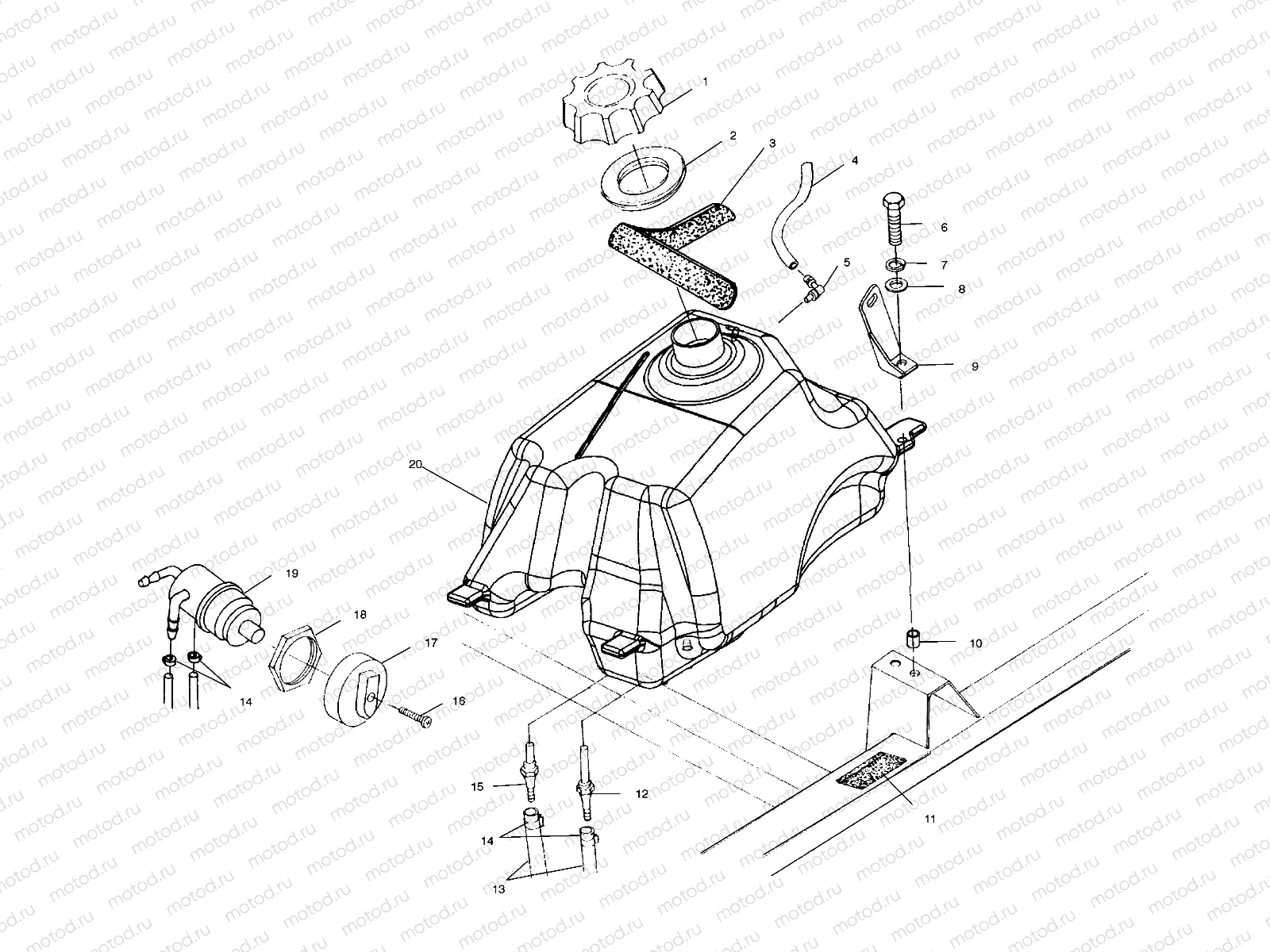 FUEL TANK - A00CH33AC (4959905990B002) | FUEL TANK - A00CH33AC (4959905990B002)