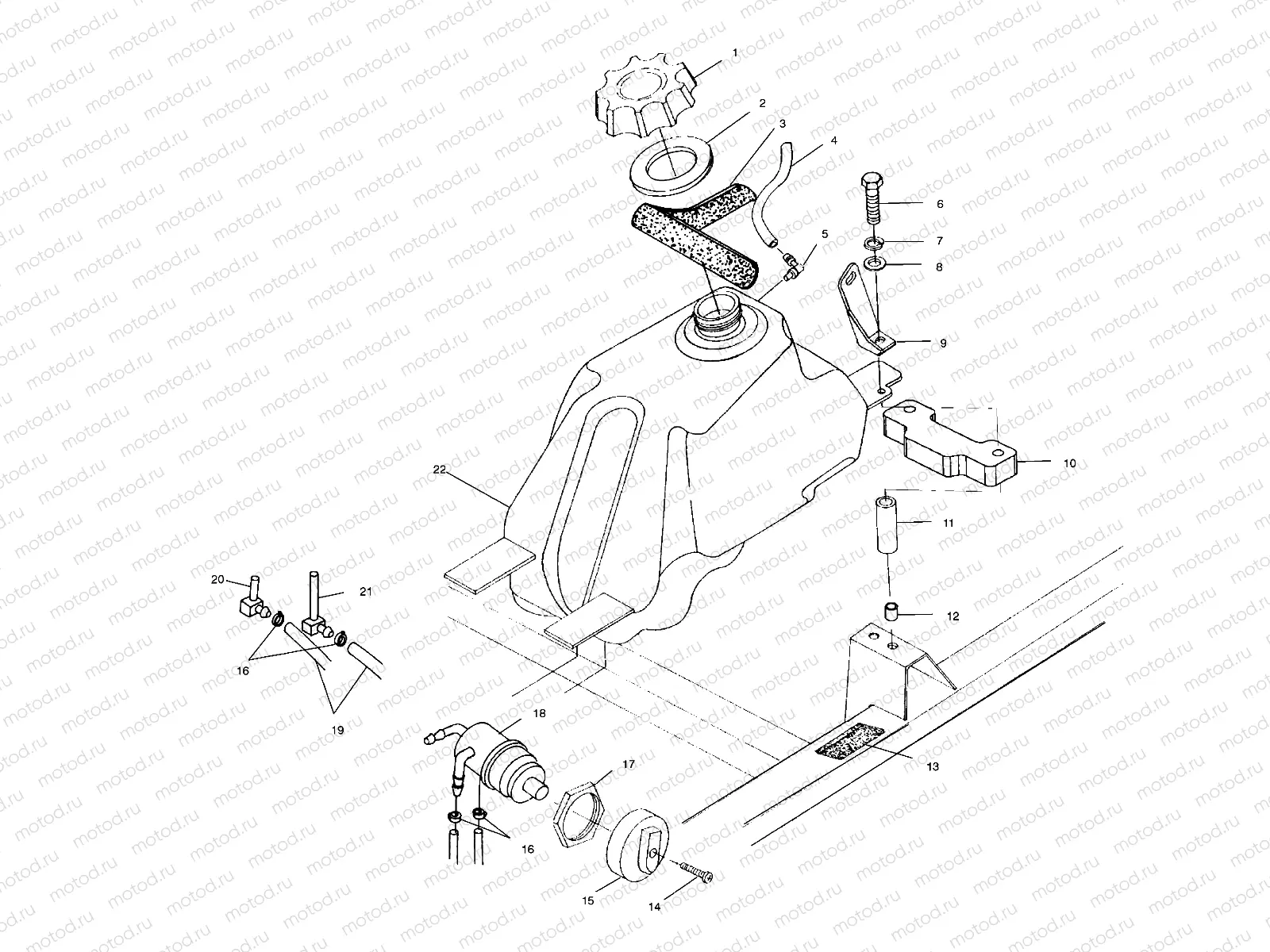 FUEL TANK - A00CK42AA (4949304930B001) | FUEL TANK - A00CK42AA (4949304930B001)