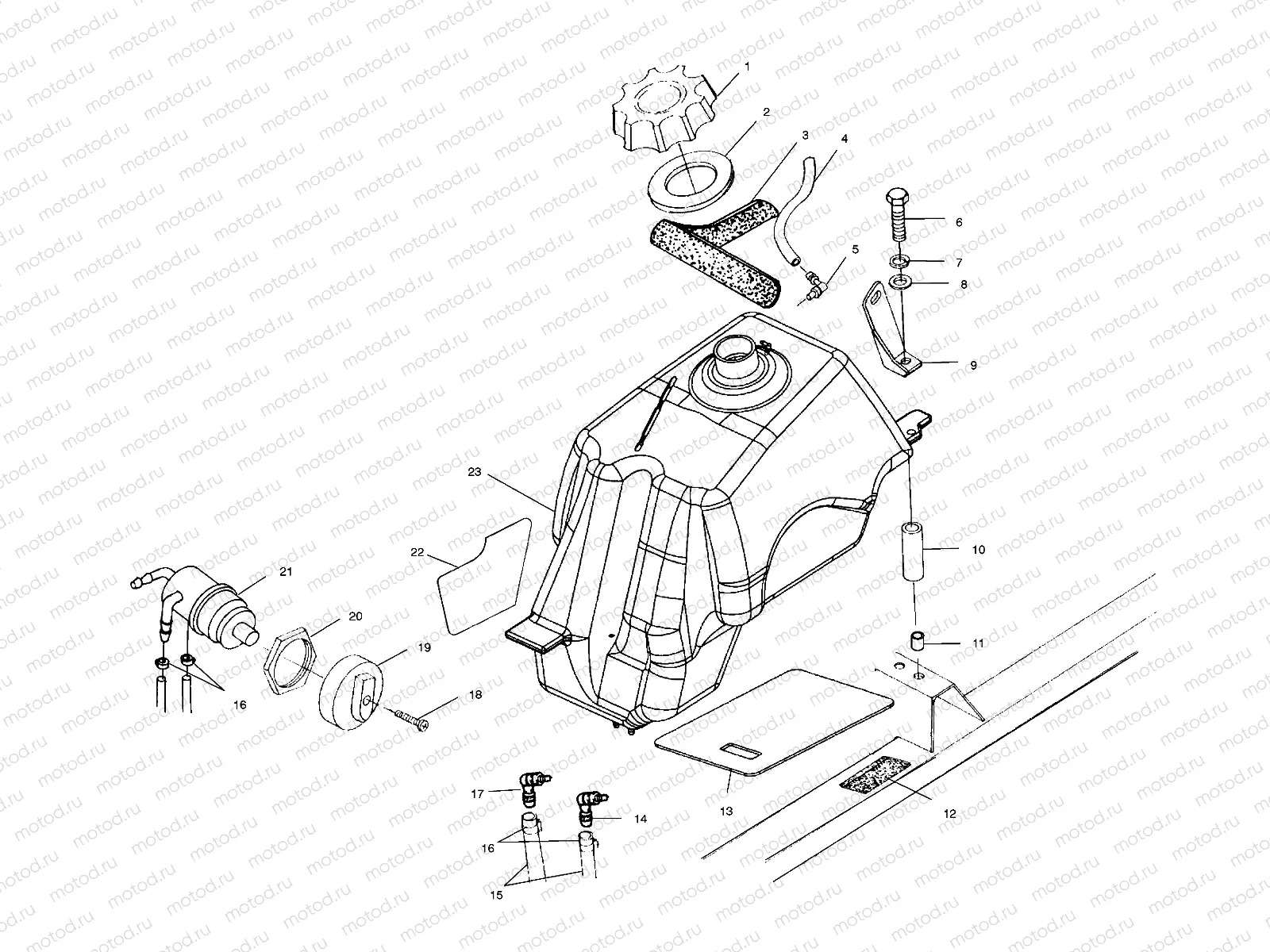 FUEL TANK - A00CL50AA (4954815481A013) | FUEL TANK - A00CL50AA (4954815481A013)