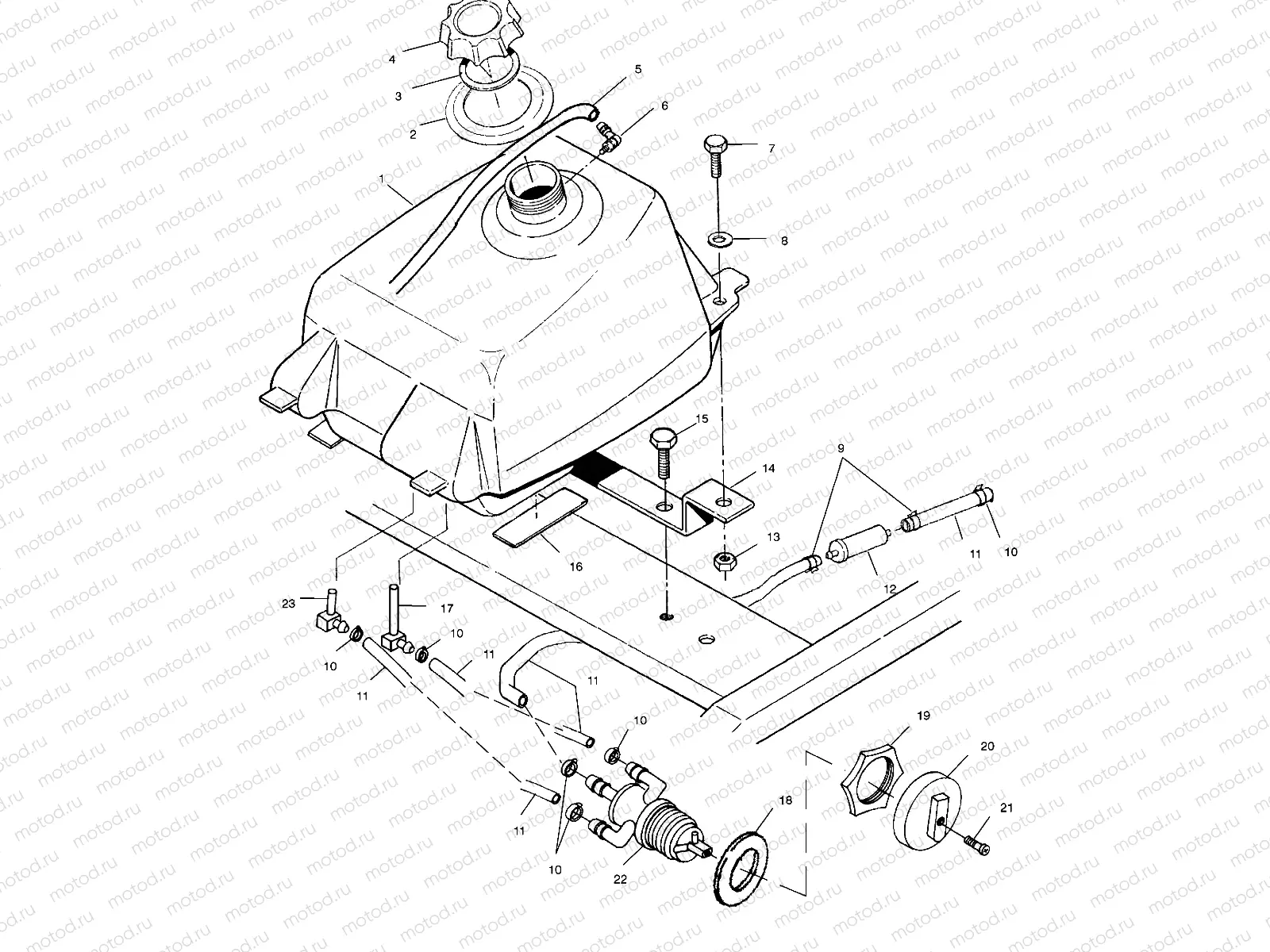 FUEL TANK - A01BA38CA (4968366836A012) | FUEL TANK - A01BA38CA (4968366836A012)