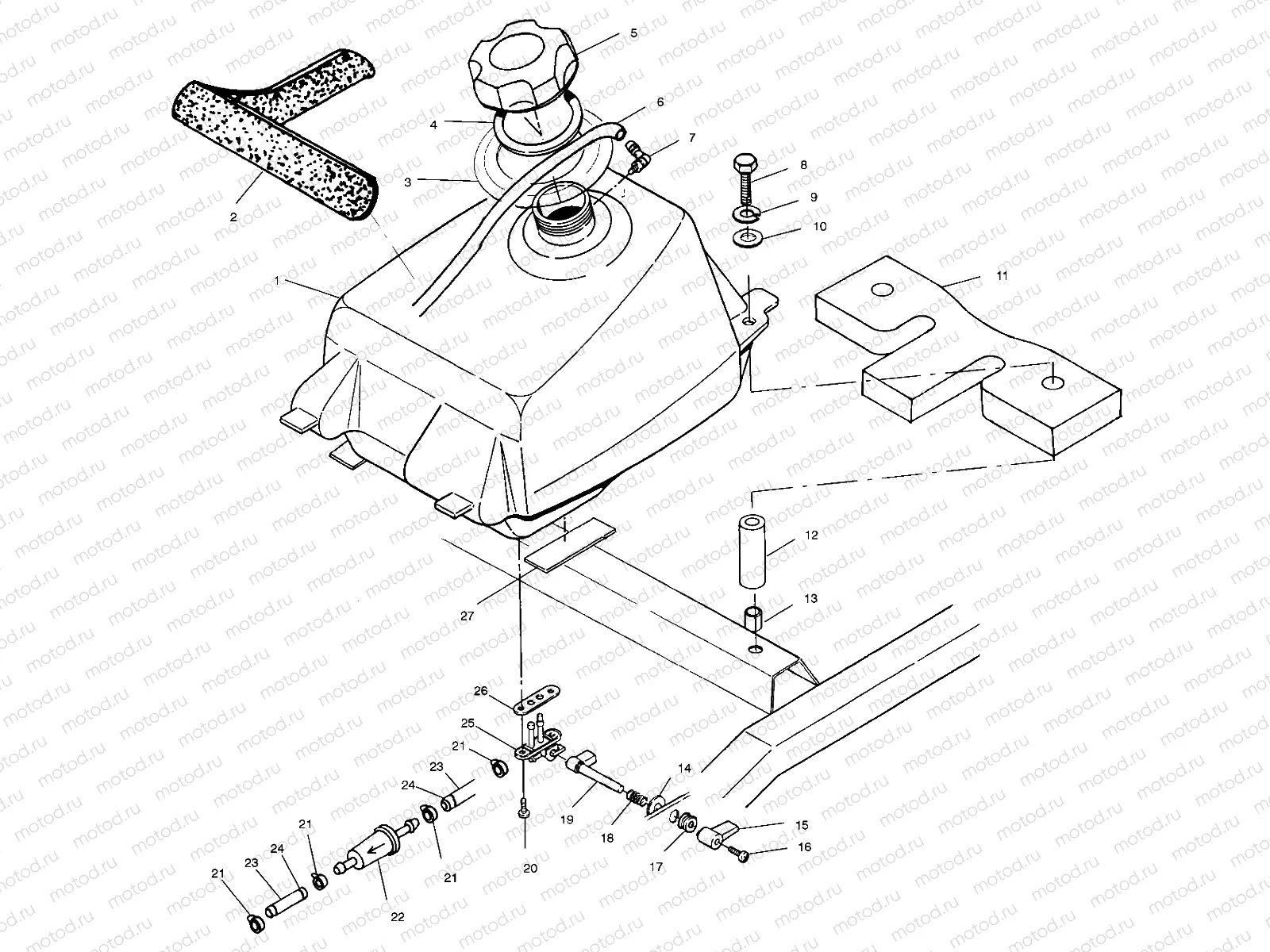 FUEL TANK - A01BG50AA (4963766376A013) | FUEL TANK - A01BG50AA (4963766376A013)