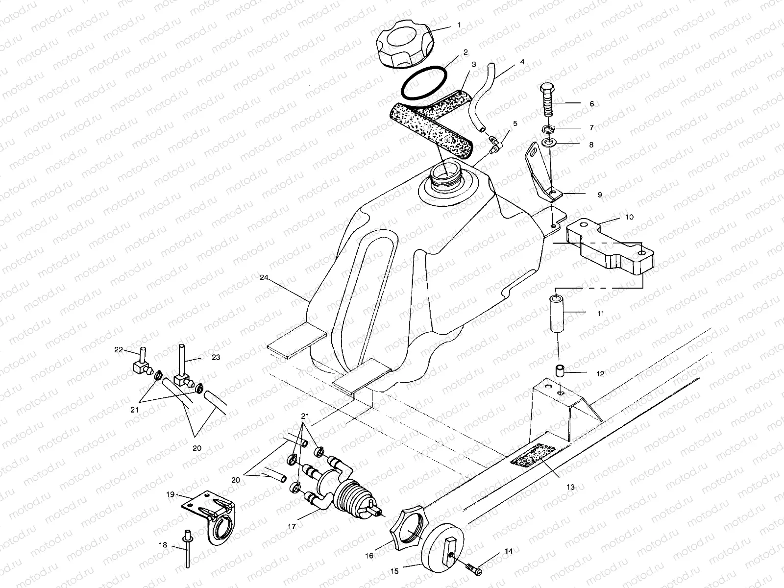FUEL TANK - A01CD32AA (4964026402B001) | FUEL TANK - A01CD32AA (4964026402B001)