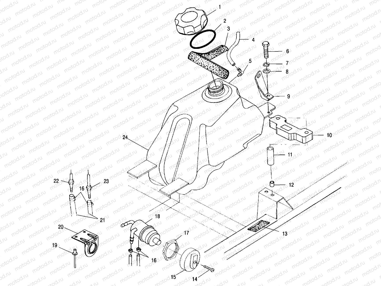 FUEL TANK - A01CK32AA (4964086408A013) | FUEL TANK - A01CK32AA (4964086408A013)
