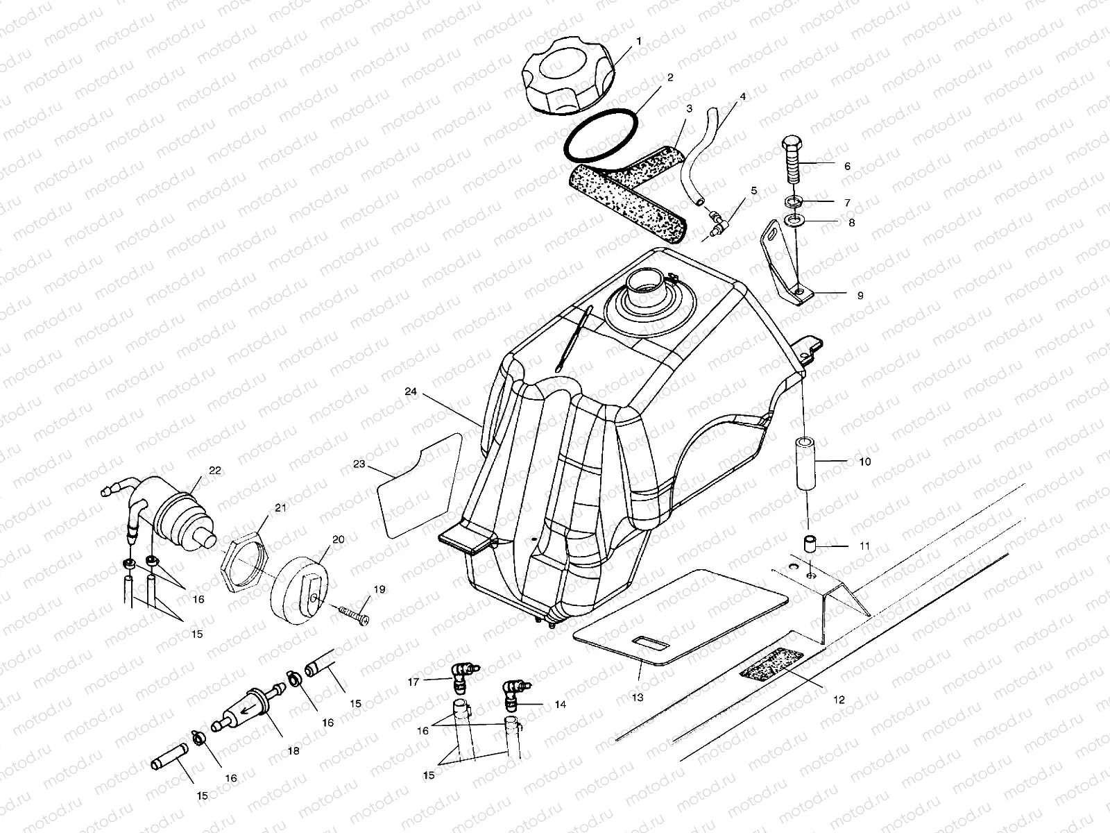 FUEL TANK - A01CL50AA (4964586458A011) | FUEL TANK - A01CL50AA (4964586458A011)