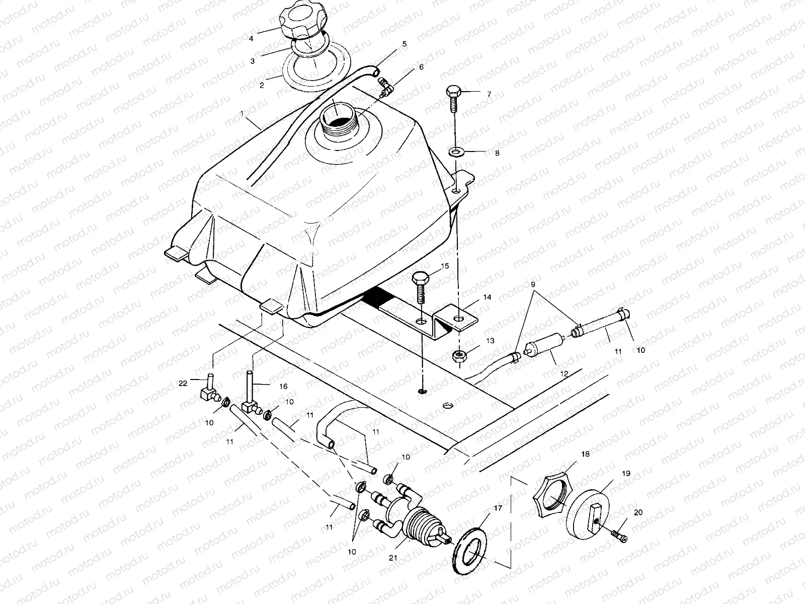 FUEL TANK - A02BA38CA (4969936993A12) | FUEL TANK - A02BA38CA (4969936993A12)