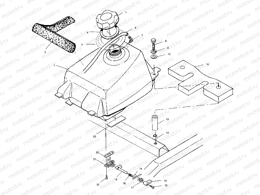 FUEL TANK - A02BA50AA/AB (4969976997A10) | FUEL TANK - A02BA50AA/AB (4969976997A10)