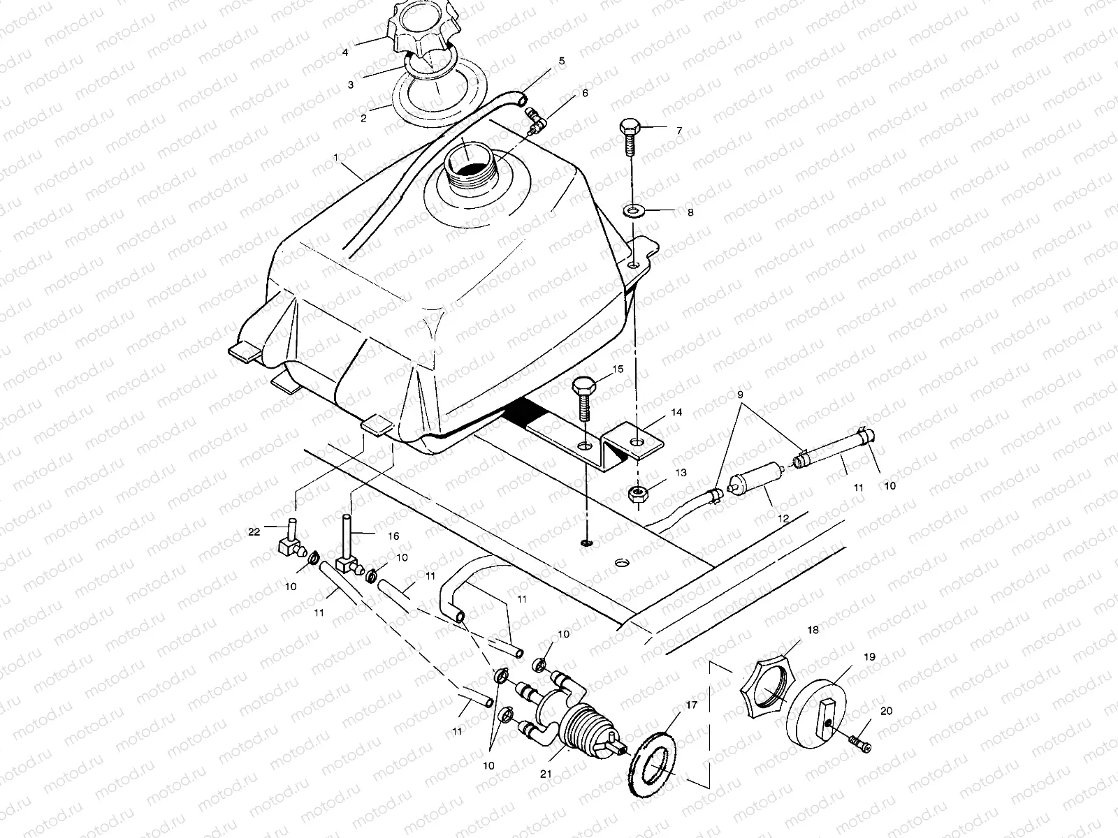 FUEL TANK - A02BG38CA (4974677467B02) | FUEL TANK - A02BG38CA (4974677467B02)