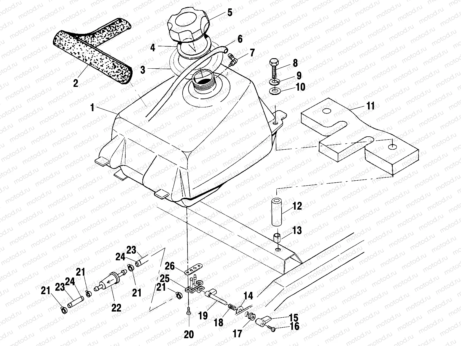 FUEL TANK - A02BG50AA/AC (4970027002A12) | FUEL TANK - A02BG50AA/AC (4970027002A12)