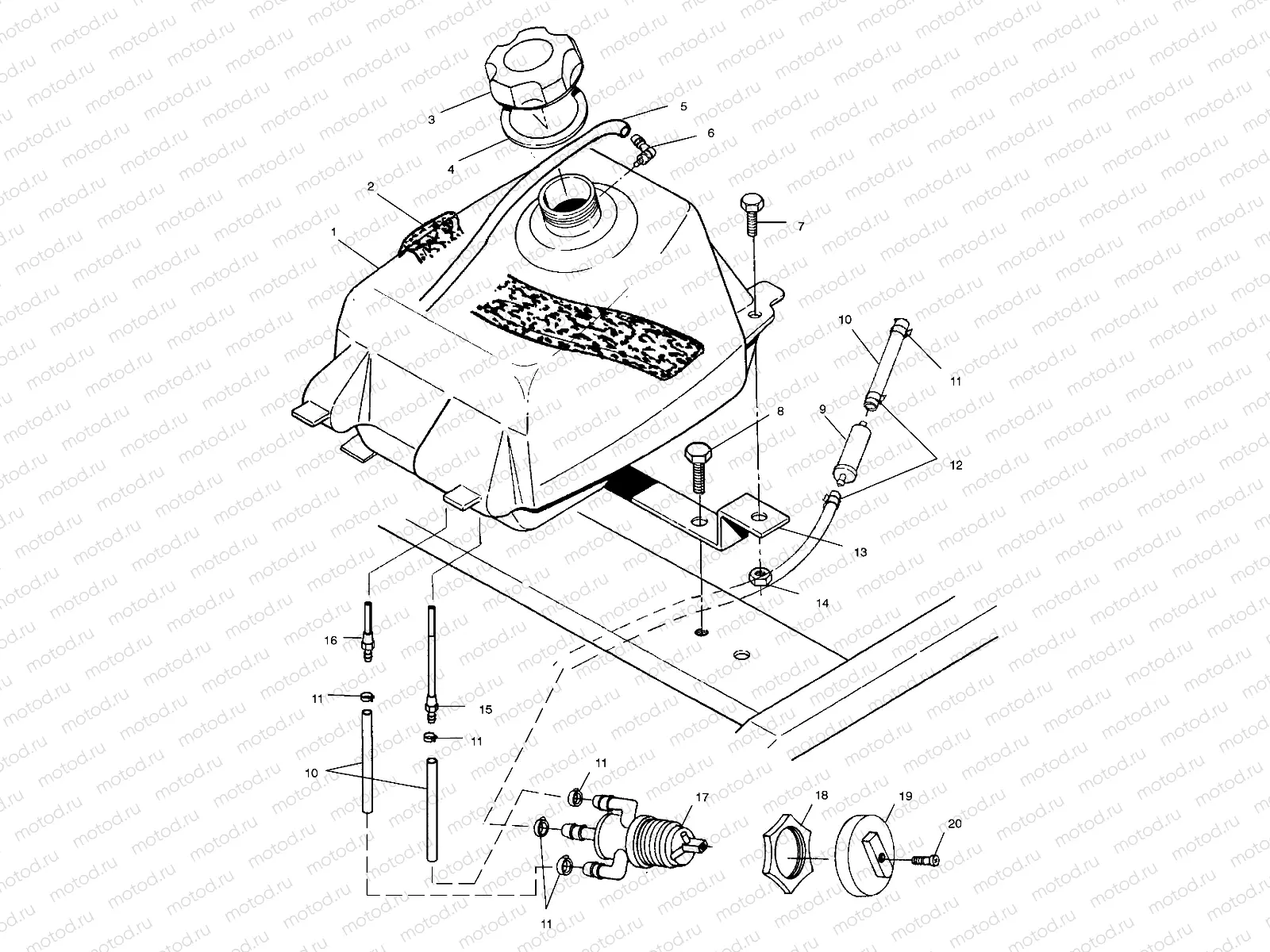 FUEL TANK - A02CG38CA (4970247024A12) | FUEL TANK - A02CG38CA (4970247024A12)