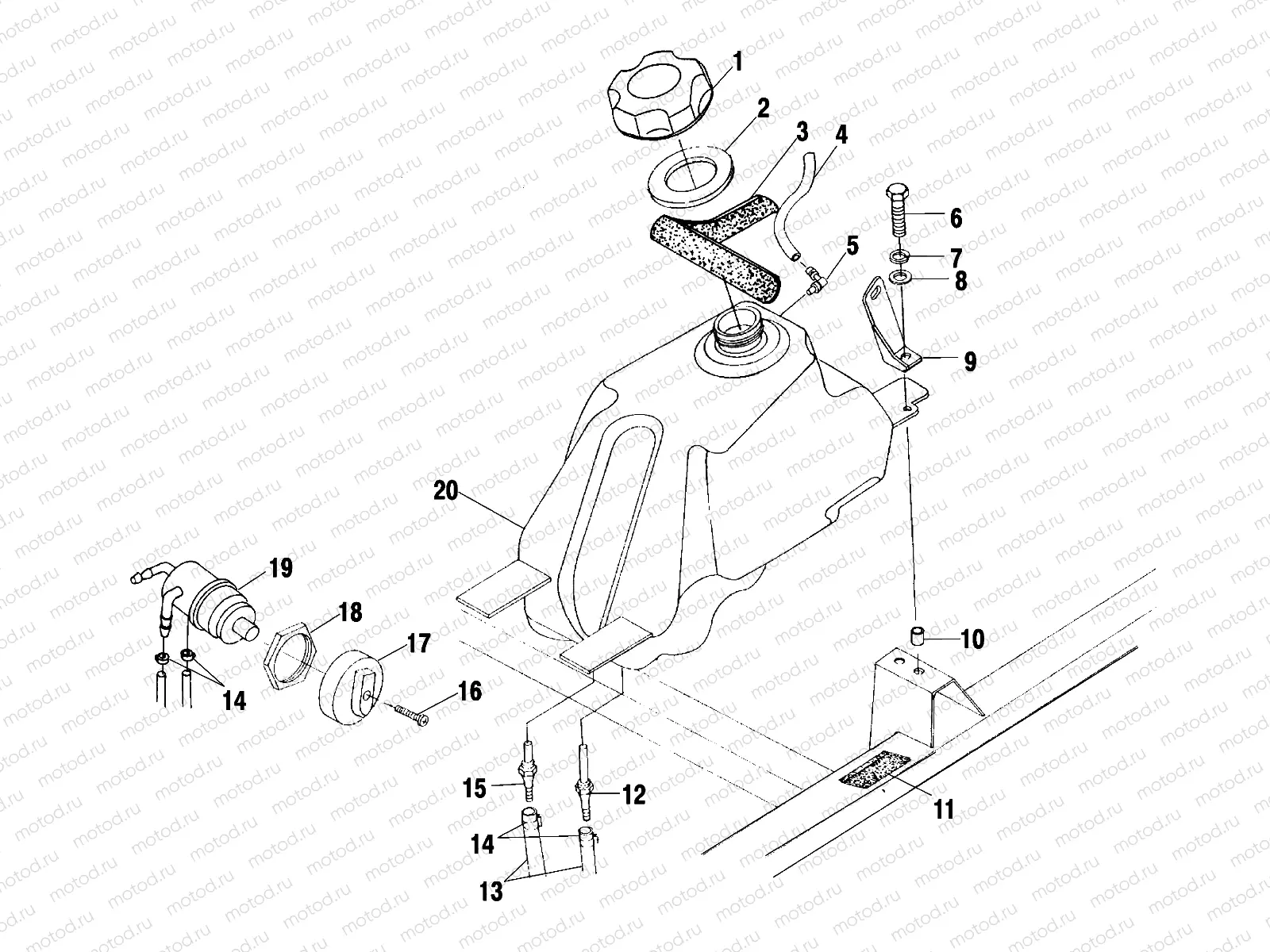 FUEL TANK - A02CH50 ALL OPTIONS (4967436743A12) | FUEL TANK - A02CH50 ALL OPTIONS (4967436743A12)