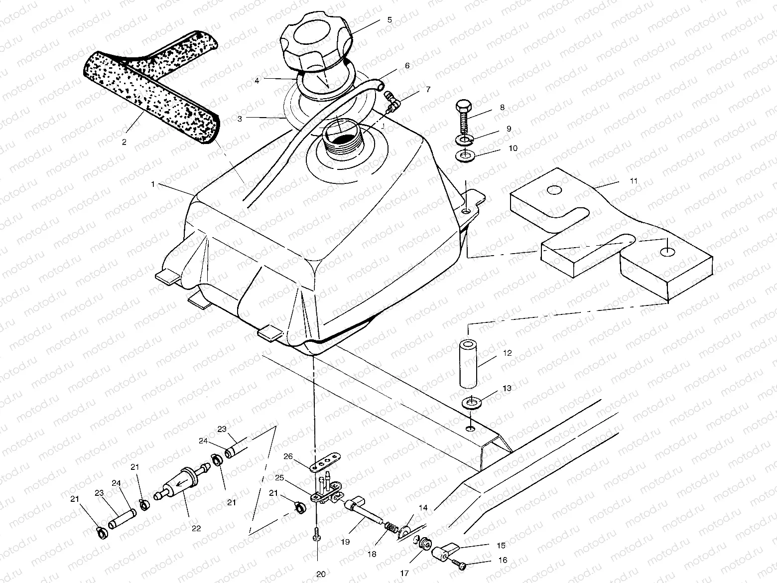 FUEL TANK - A03BG50AA (4975117511A12) | FUEL TANK - A03BG50AA (4975117511A12)