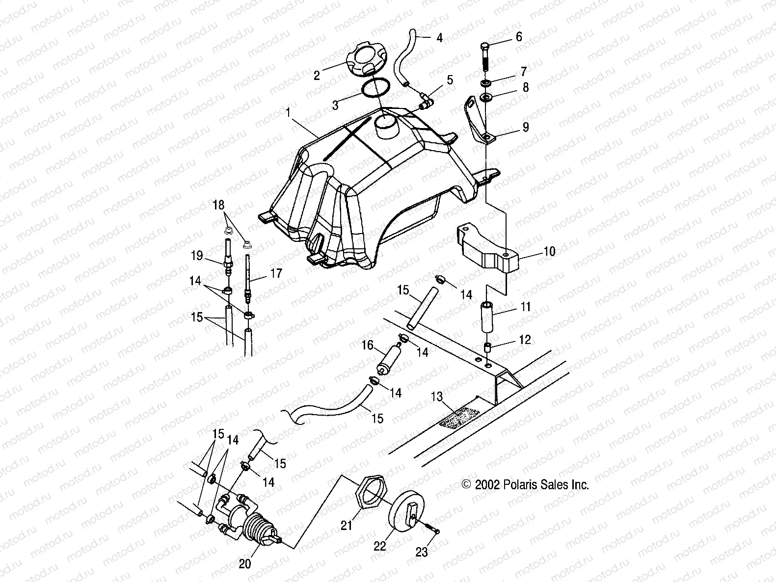 FUEL TANK - A03CA32AA (4978627862A12) | FUEL TANK - A03CA32AA (4978627862A12)