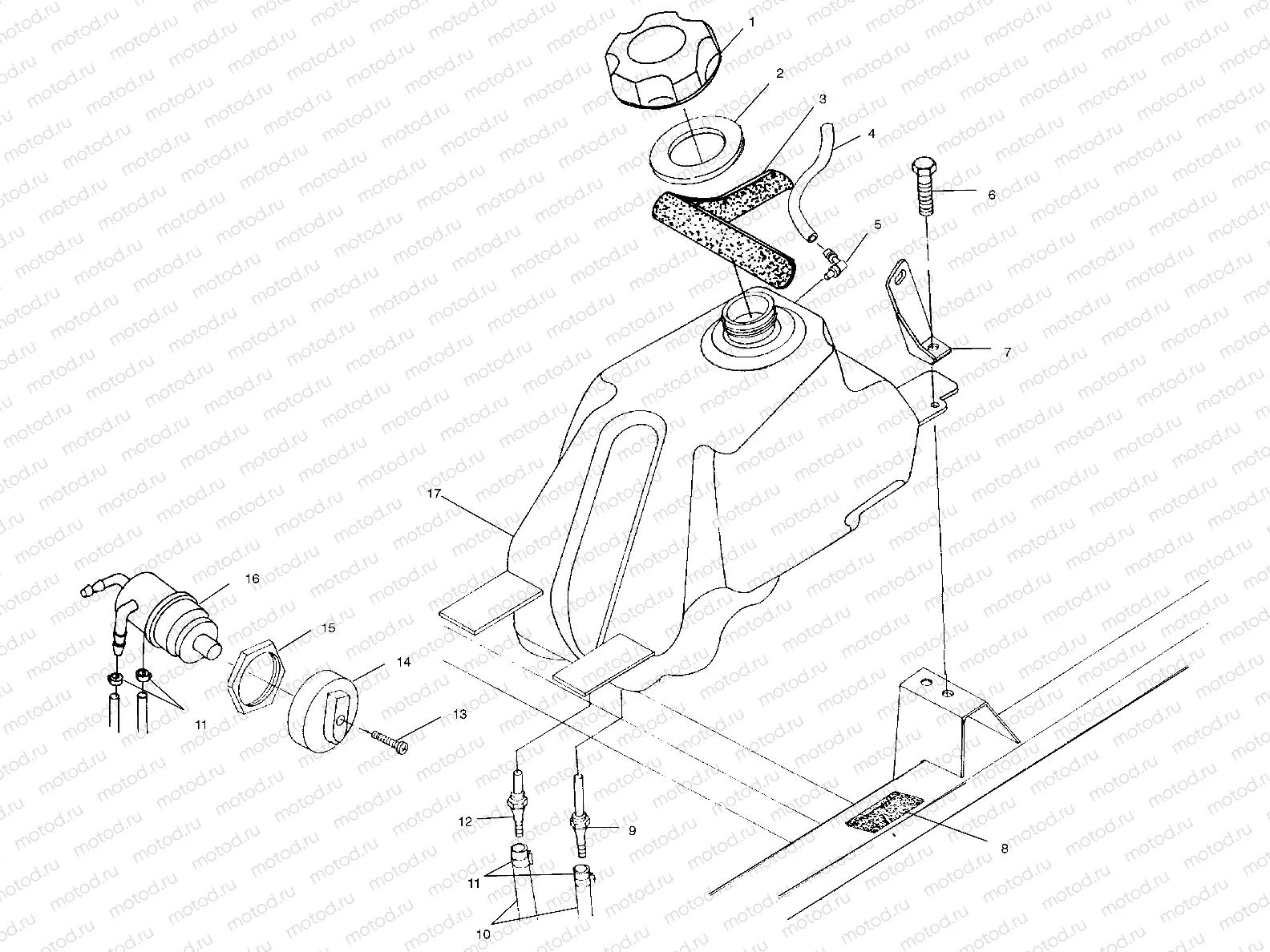 FUEL TANK - A03CH50AA/AB/AC/AD/AE/AH/AJ (4975417541A12) | FUEL TANK - A03CH50AA/AB/AC/AD/AE/AH/AJ (4975417541A12)