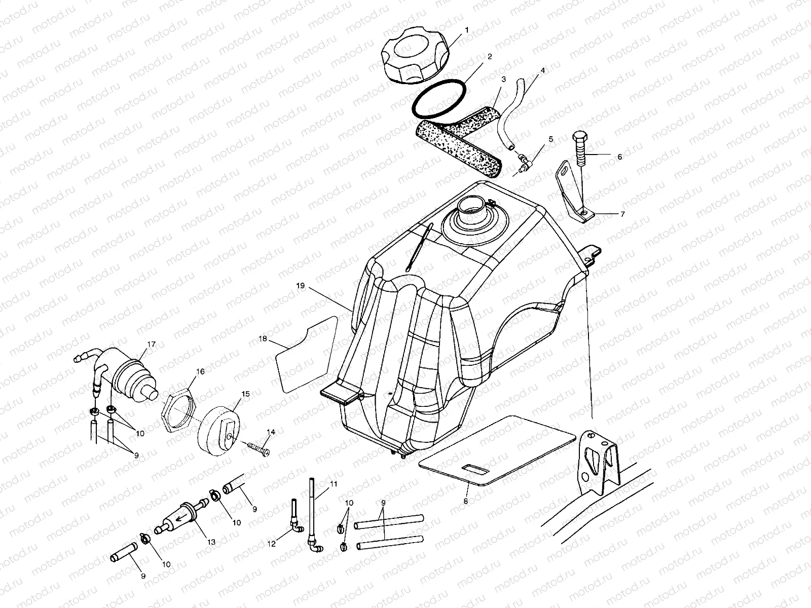 FUEL TANK - A03CL50AA (4975687568A11) | FUEL TANK - A03CL50AA (4975687568A11)