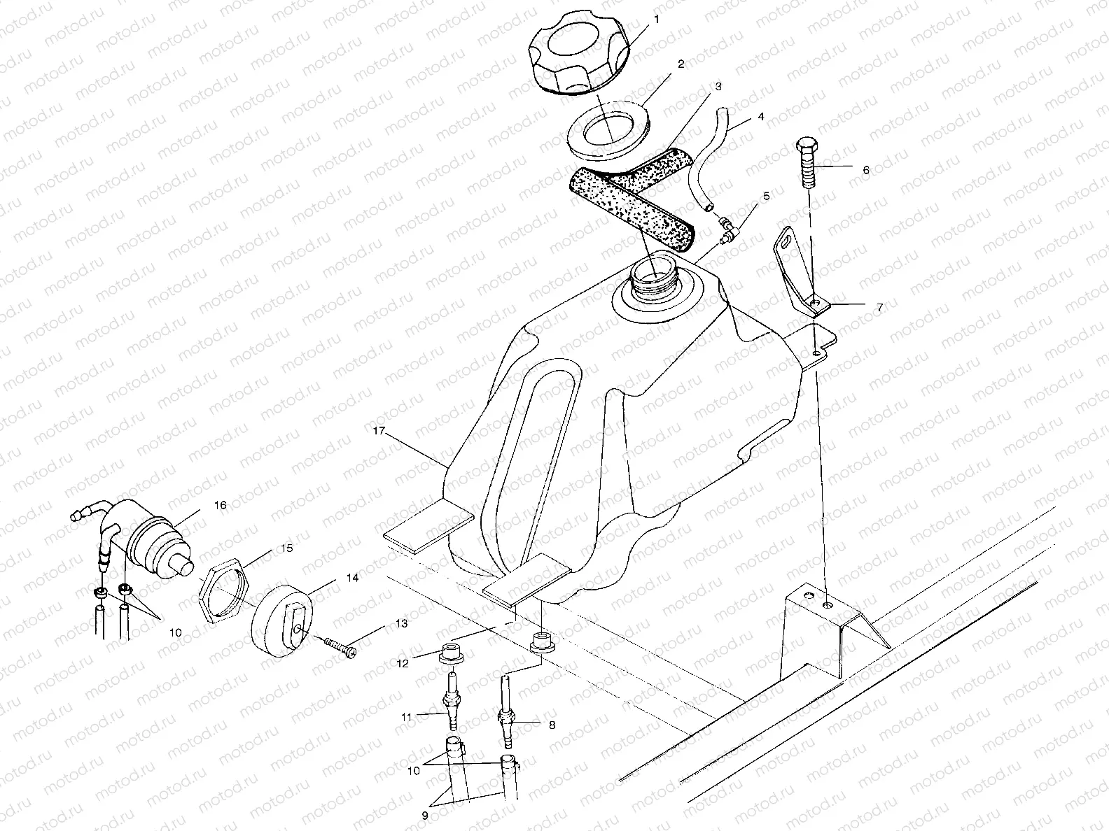 FUEL TANK - A04CH50AA/AC/AE/AG (4986088608A12) | FUEL TANK - A04CH50AA/AC/AE/AG (4986088608A12)