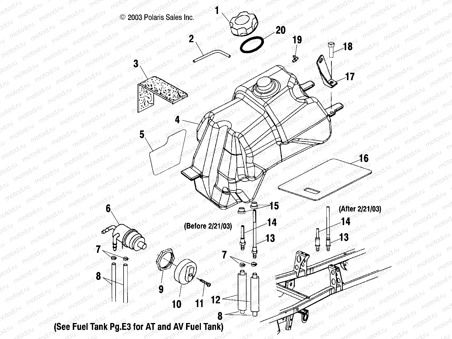 FUEL TANK - A04CH68AC/AF/AH/AJ (4986108610A12) | FUEL TANK - A04CH68AC/AF/AH/AJ (4986108610A12)