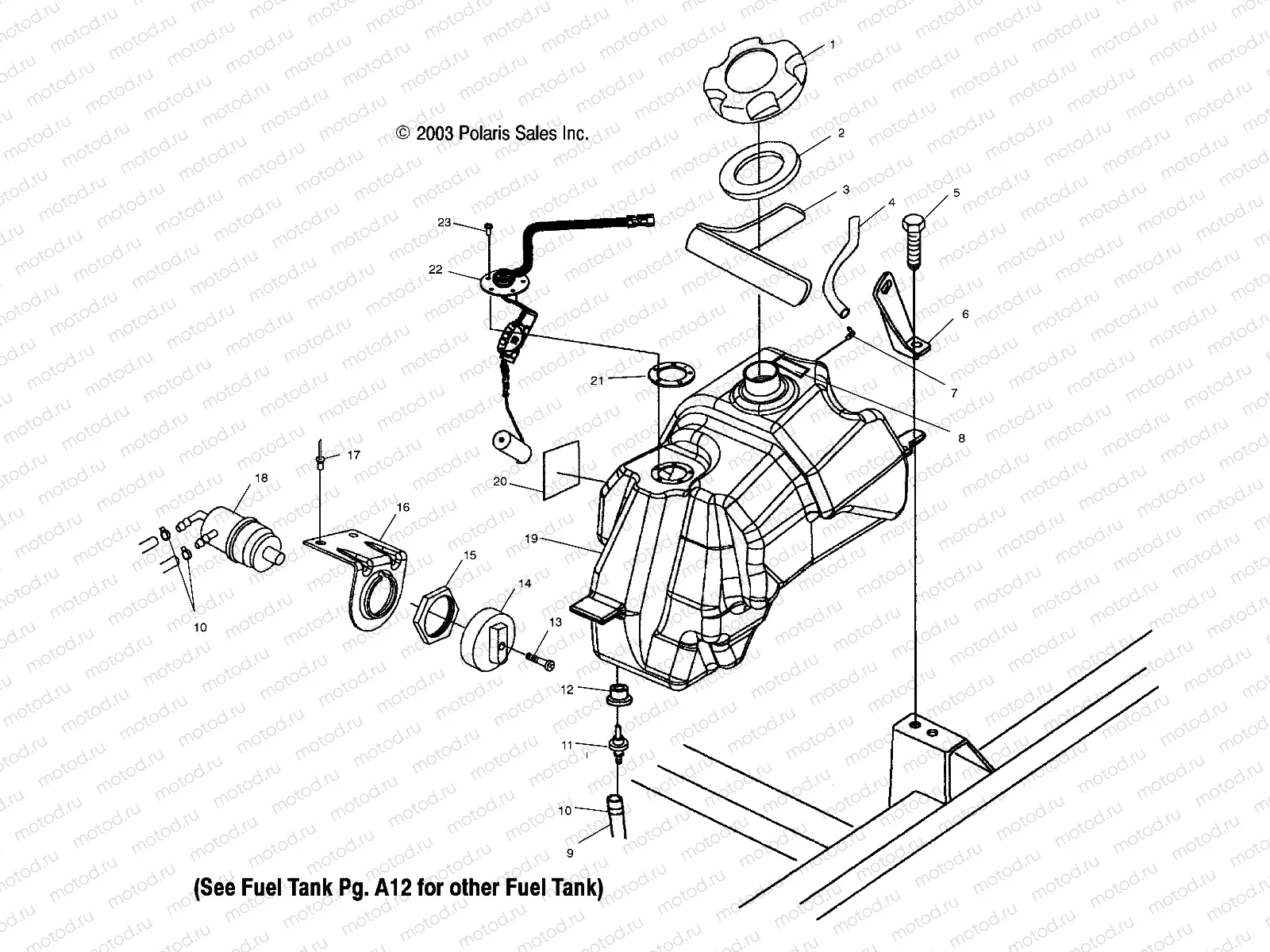 FUEL TANK - A04CH68AT/AV (4986128612E03) | FUEL TANK - A04CH68AT/AV (4986128612E03)