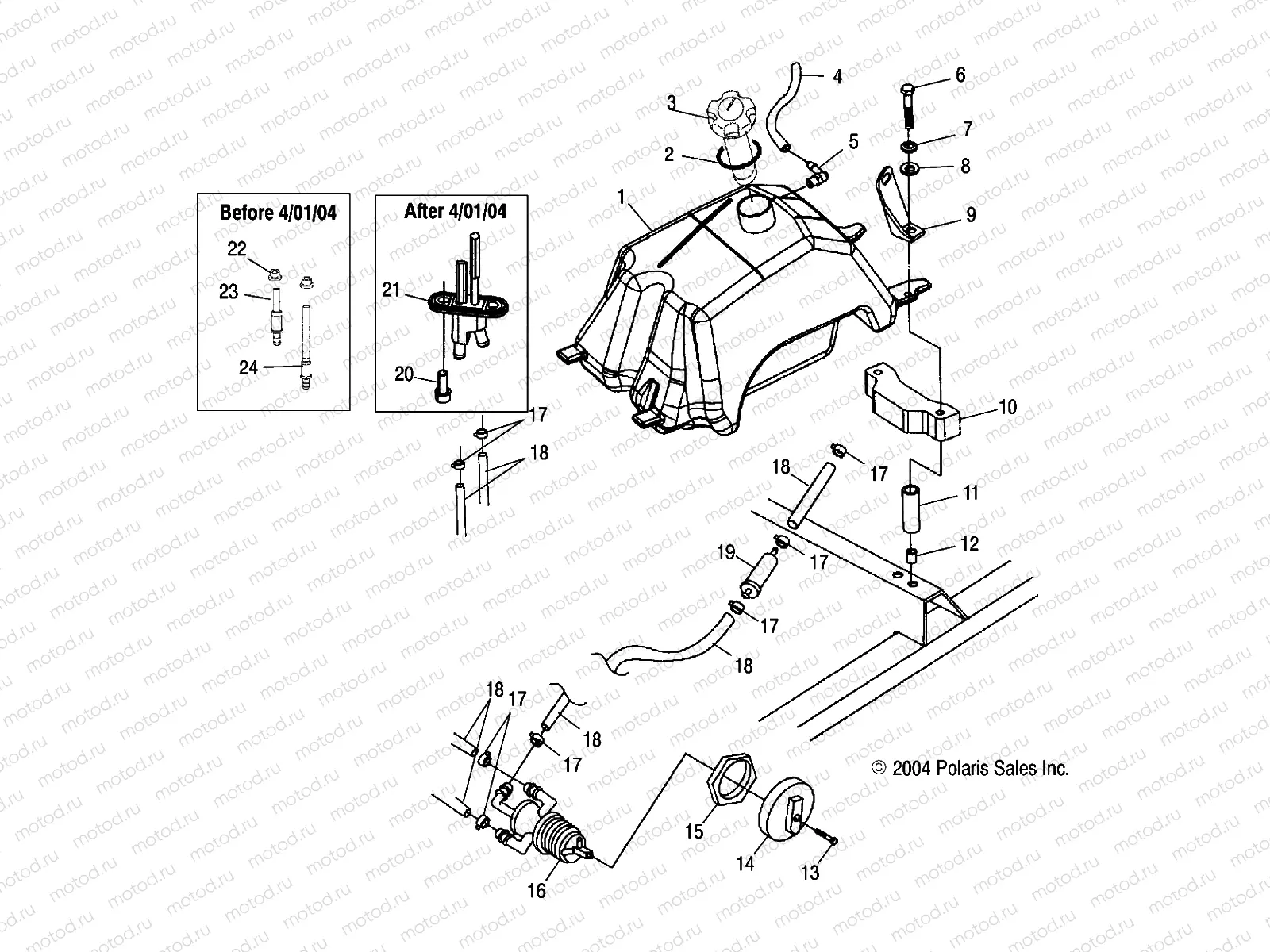 FUEL TANK - A05CA32AA/AB/AC/FA (4994839483A12) | FUEL TANK - A05CA32AA/AB/AC/FA (4994839483A12)