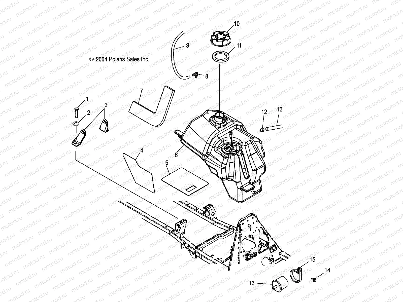 FUEL TANK - A05MH68AC/AS/AT/AU/AW (4994279427B05) | FUEL TANK - A05MH68AC/AS/AT/AU/AW (4994279427B05)