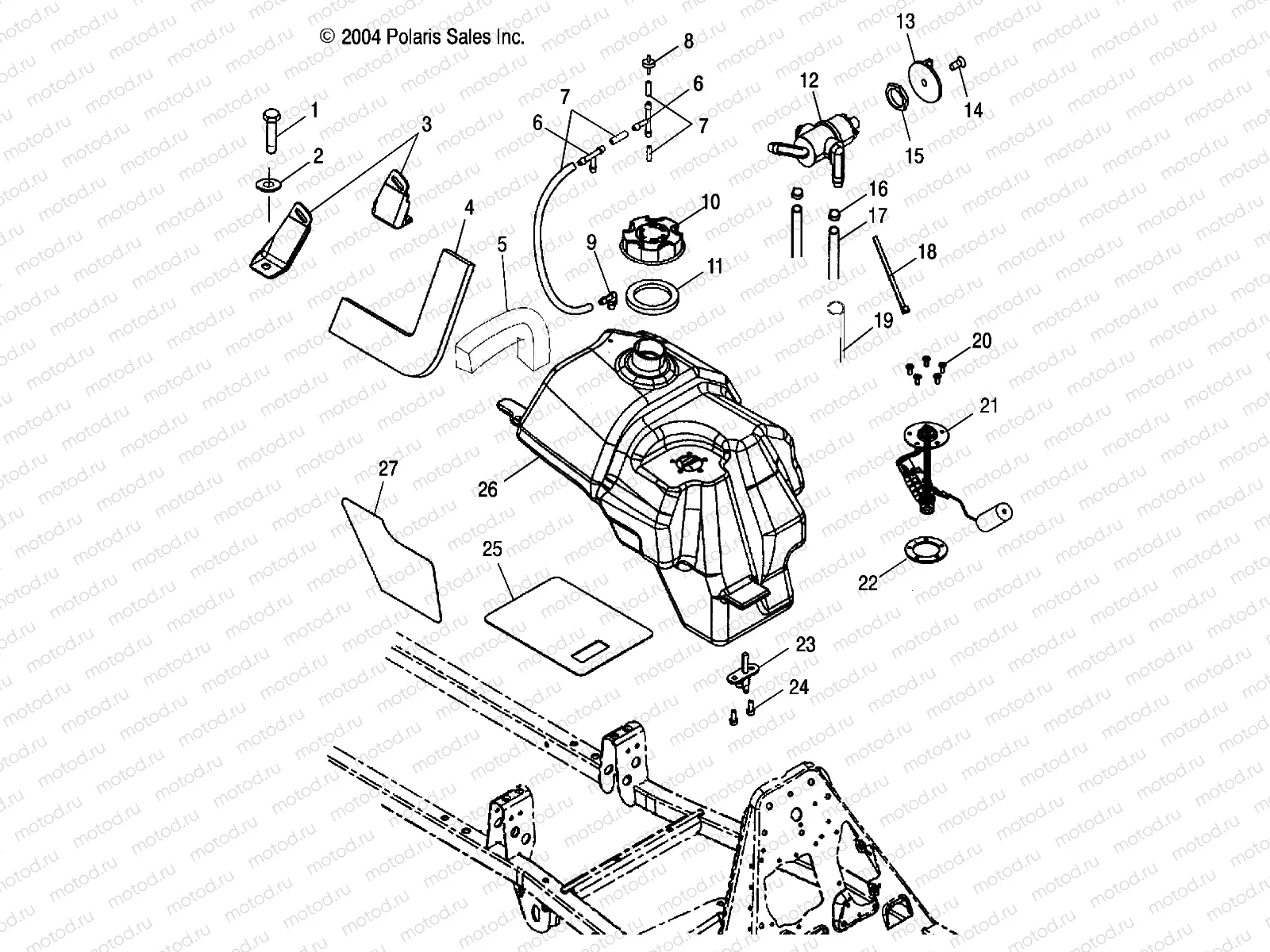 FUEL TANK - A05MH68AP (4999609960A12) | FUEL TANK - A05MH68AP (4999609960A12)