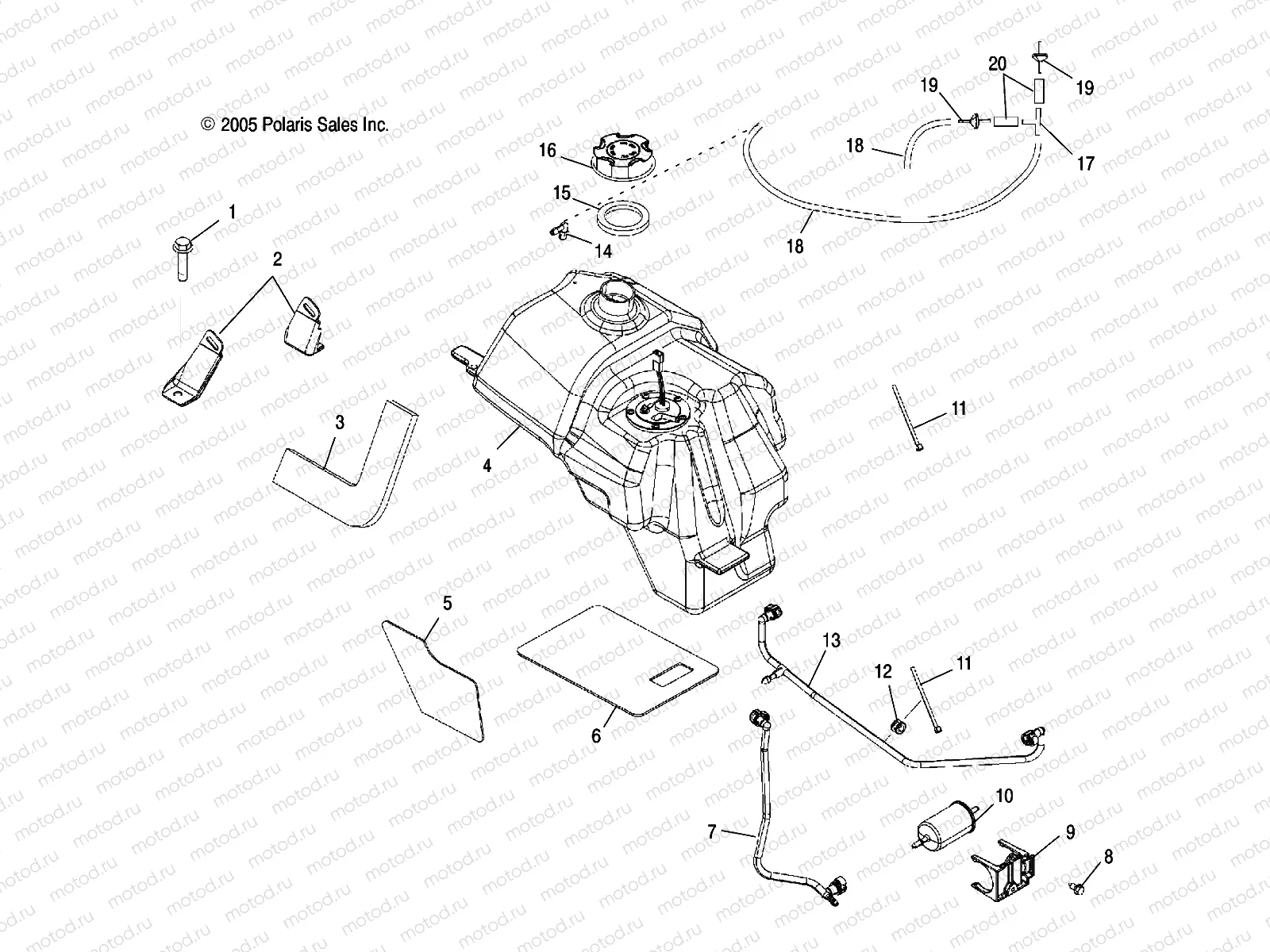 FUEL TANK - A06MH50FC (4999205499920549A14) | FUEL TANK - A06MH50FC (4999205499920549A14)