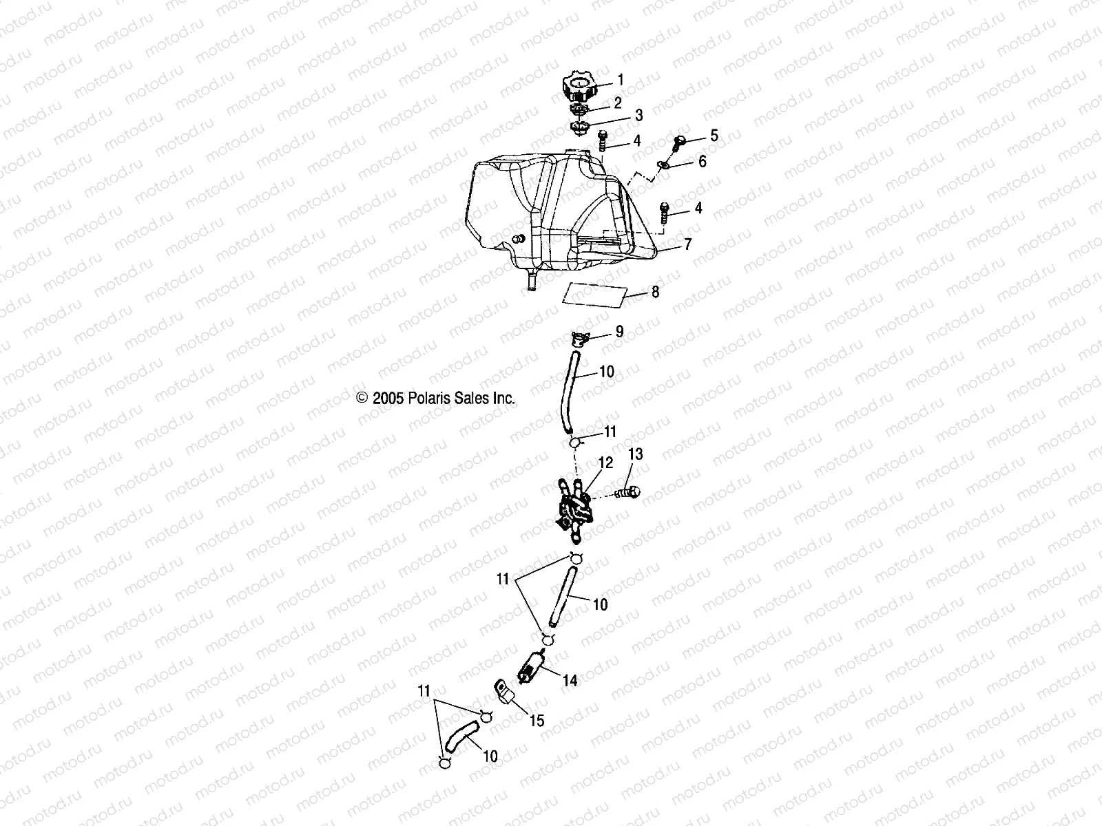 FUEL TANK - A06PB20EA/EB (4999202509920250B10) | FUEL TANK - A06PB20EA/EB (4999202509920250B10)