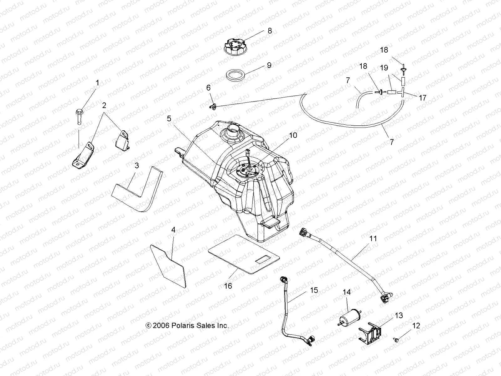 FUEL TANK - A07MH68AX/AY/AZ (49ATVFUEL800EFI) | FUEL TANK - A07MH68AX/AY/AZ (49ATVFUEL800EFI)