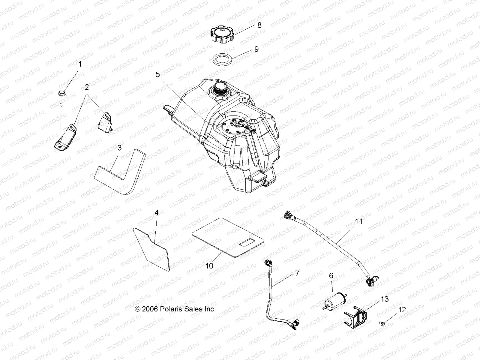 FUEL TANK - A07MH76FA (49ATVFUEL078EFIIN) | FUEL TANK - A07MH76FA (49ATVFUEL078EFIIN)