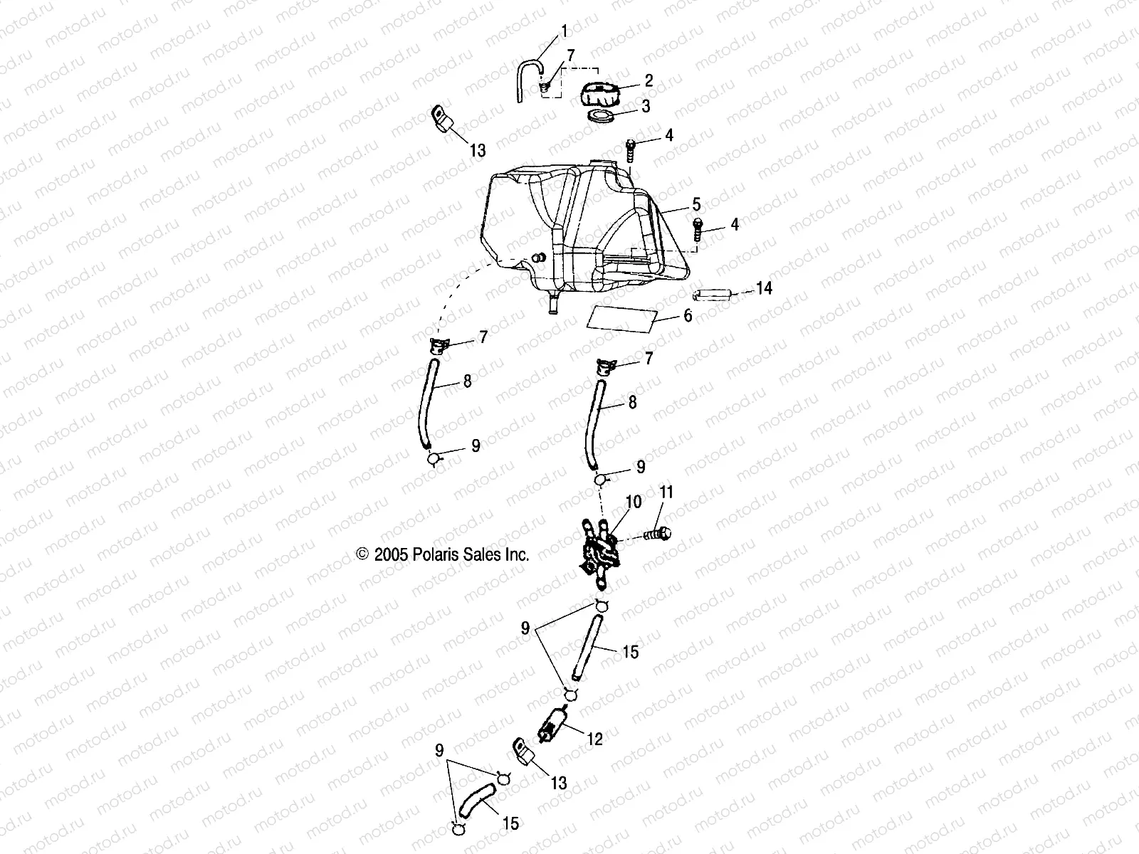 FUEL TANK - A07SB20AA (49ATVFUEL07SAW) | FUEL TANK - A07SB20AA (49ATVFUEL07SAW)