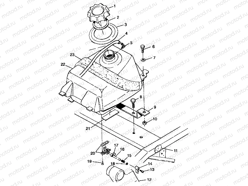 FUEL TANK - A99BA25CA (4949574957a012) | FUEL TANK - A99BA25CA (4949574957a012)