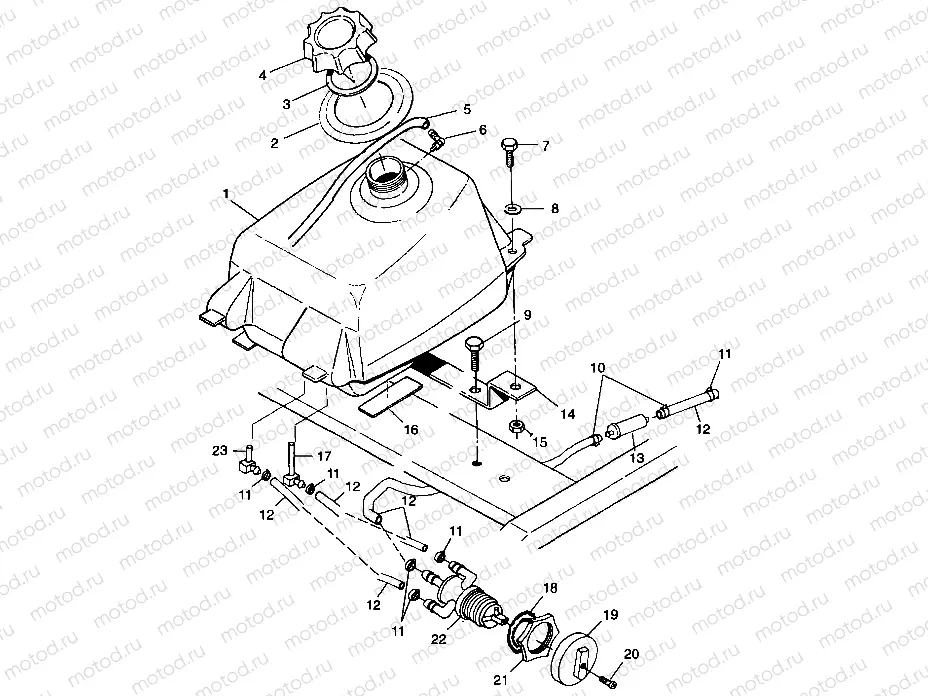 FUEL TANK - A99BG38CA (4949664966a013) | FUEL TANK - A99BG38CA (4949664966a013)