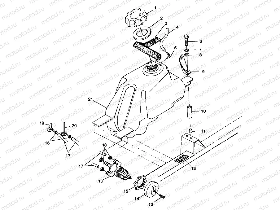 FUEL TANK - A99CD50AA (4949254925B001) | FUEL TANK - A99CD50AA (4949254925B001)