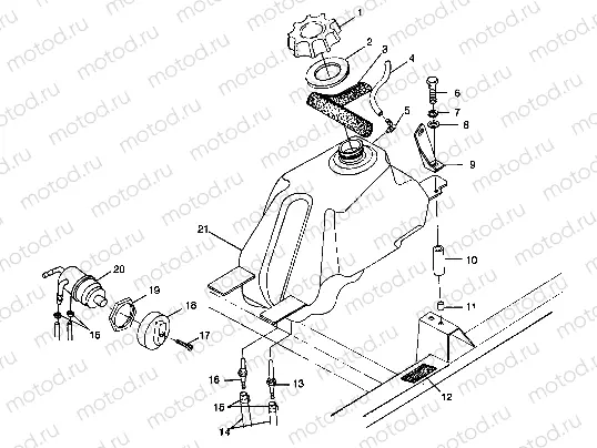 FUEL TANK - A99CH33CB (4945964596b002) | FUEL TANK - A99CH33CB (4945964596b002)