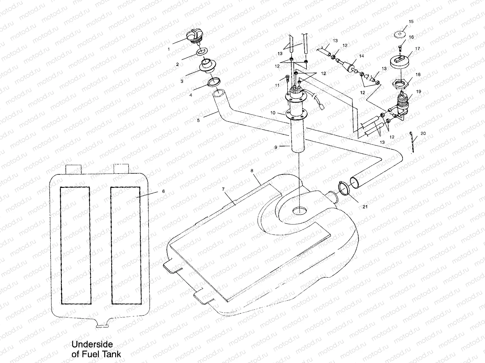 FUEL TANK - A99RF50AA (4946494649A012) | FUEL TANK - A99RF50AA (4946494649A012)