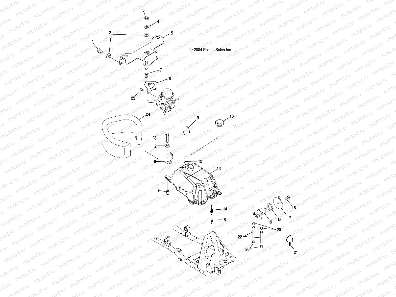 FUEL TANK and CARBURETOR MOUNTING - A05JD32EA (4997869786B03) | FUEL TANK and CARBURETOR MOUNTING - A05JD32EA (4997869786B03)