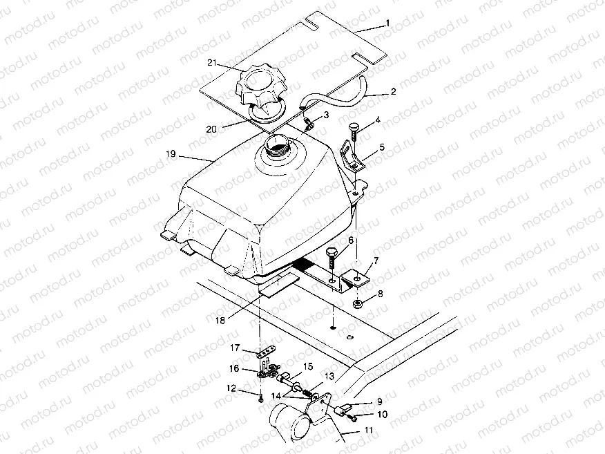 FUEL TANK ASSEMBLY 2x4 300 W947530 (4926742674A011) | FUEL TANK ASSEMBLY 2x4 300 W947530 (4926742674A011)