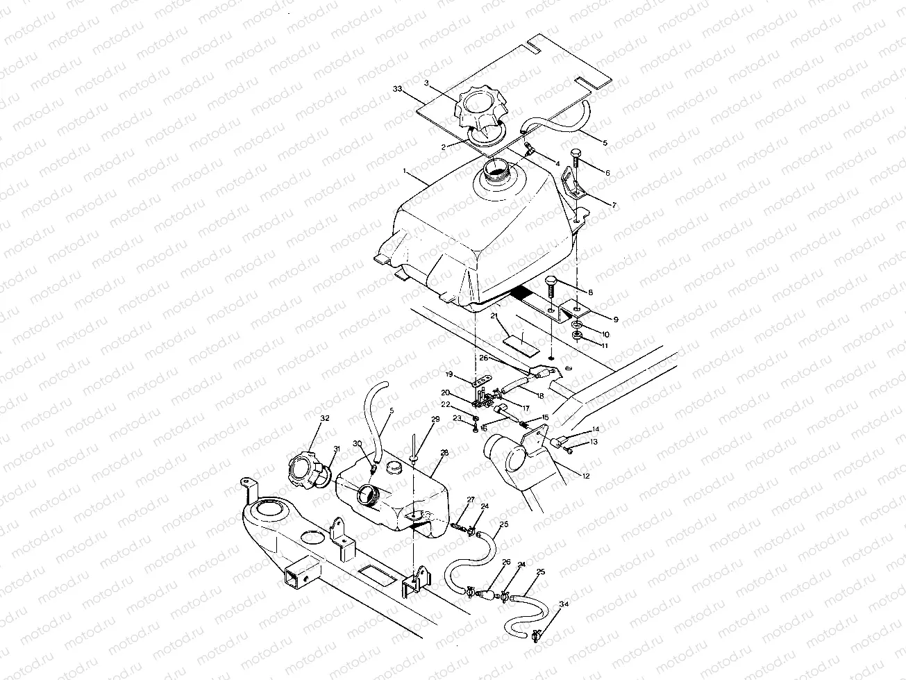 FUEL TANK ASSEMBLY 350 2X4 - Update (4919821982009A) | FUEL TANK ASSEMBLY 350 2X4 - Update (4919821982009A)