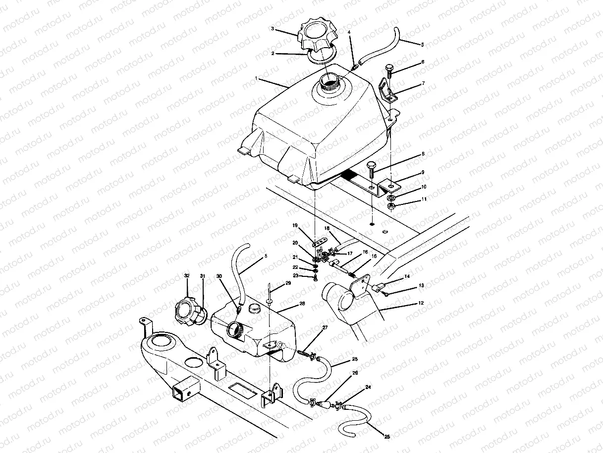 Fuel Tank Assembly (4914781478009A) | Fuel Tank Assembly (4914781478009A)