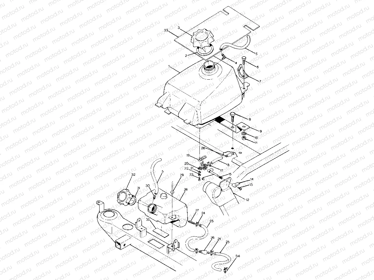 Fuel Tank Assembly (4916341634009A) | Fuel Tank Assembly (4916341634009A)
