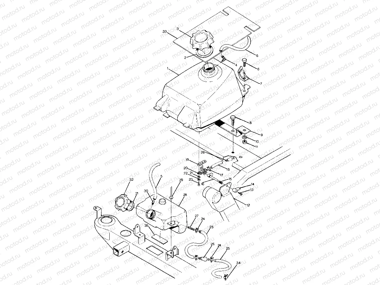 Fuel Tank Assembly (4916351635009A) | Fuel Tank Assembly (4916351635009A)