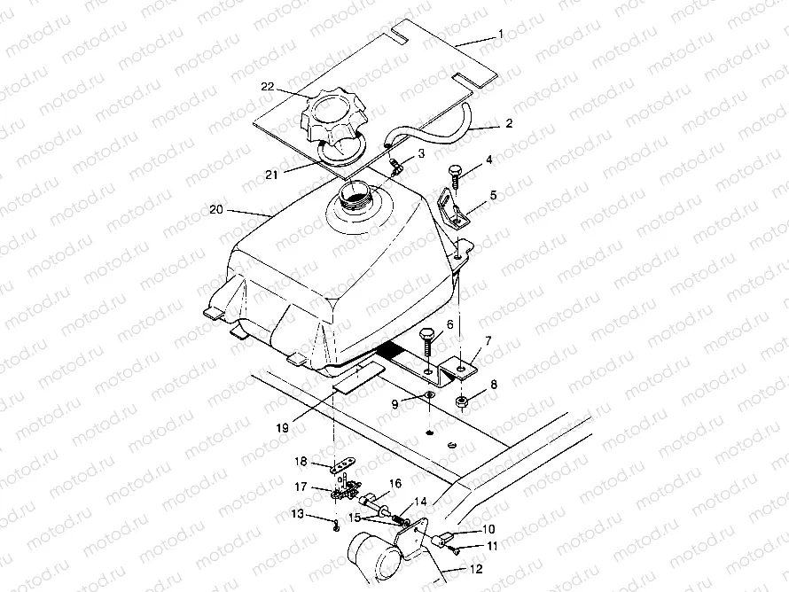 FUEL TANK ASSEMBLY  4X4 400L W948140 (4926772677A011) | FUEL TANK ASSEMBLY  4X4 400L W948140 (4926772677A011)