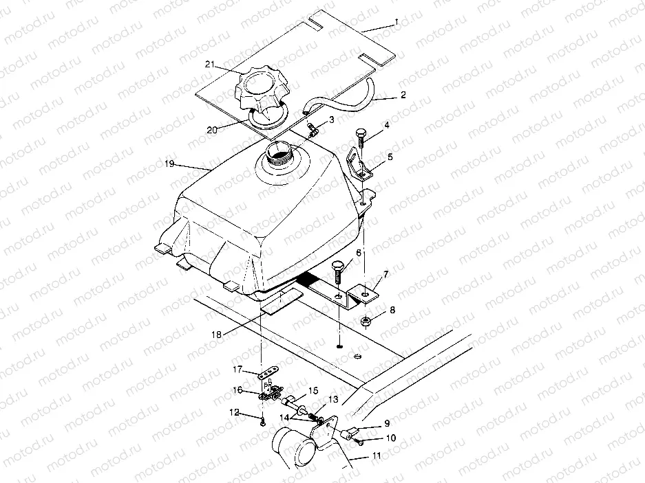 FUEL TANK ASSEMBLY 6x6 300 W948730 (4926792679A011) | FUEL TANK ASSEMBLY 6x6 300 W948730 (4926792679A011)