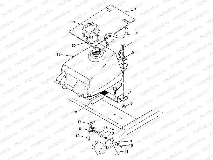 FUEL TANK ASSEMBLY 6X6 350L W938739 (4924062406008A) | FUEL TANK ASSEMBLY 6X6 350L W938739 (4924062406008A)