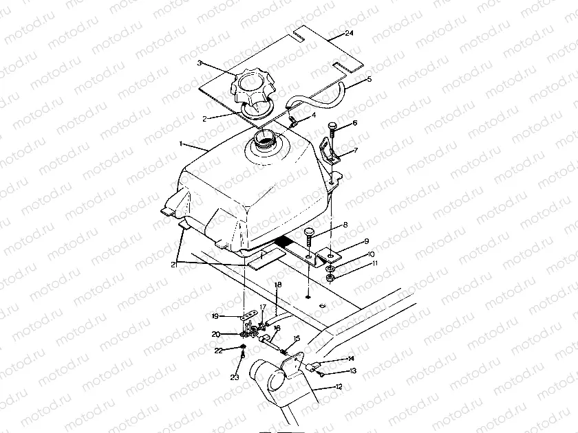 FUEL TANK ASSEMBLY 6X6 UPDATED 2-91 (4919811981004A) | FUEL TANK ASSEMBLY 6X6 UPDATED 2-91 (4919811981004A)