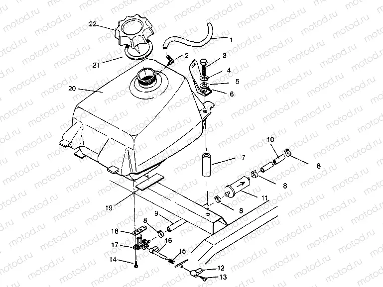 FUEL TANK ASSEMBLY Magnum 2x4 W957544 (4926852685A012) | FUEL TANK ASSEMBLY Magnum 2x4 W957544 (4926852685A012)