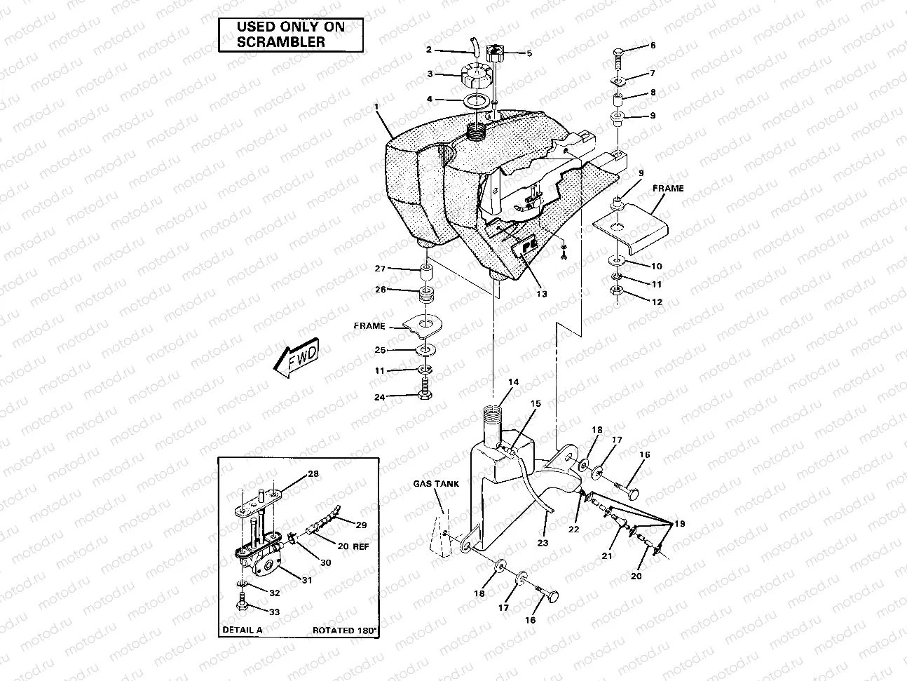 Fuel Tank Assembly-Scrambler (4910981098014A) | Fuel Tank Assembly-Scrambler (4910981098014A)
