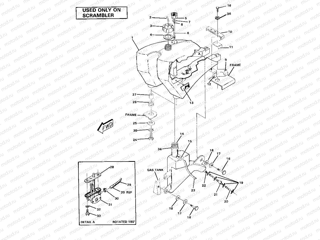 Fuel Tank Assembly-Scrambler (4911701170014A) | Fuel Tank Assembly-Scrambler (4911701170014A)