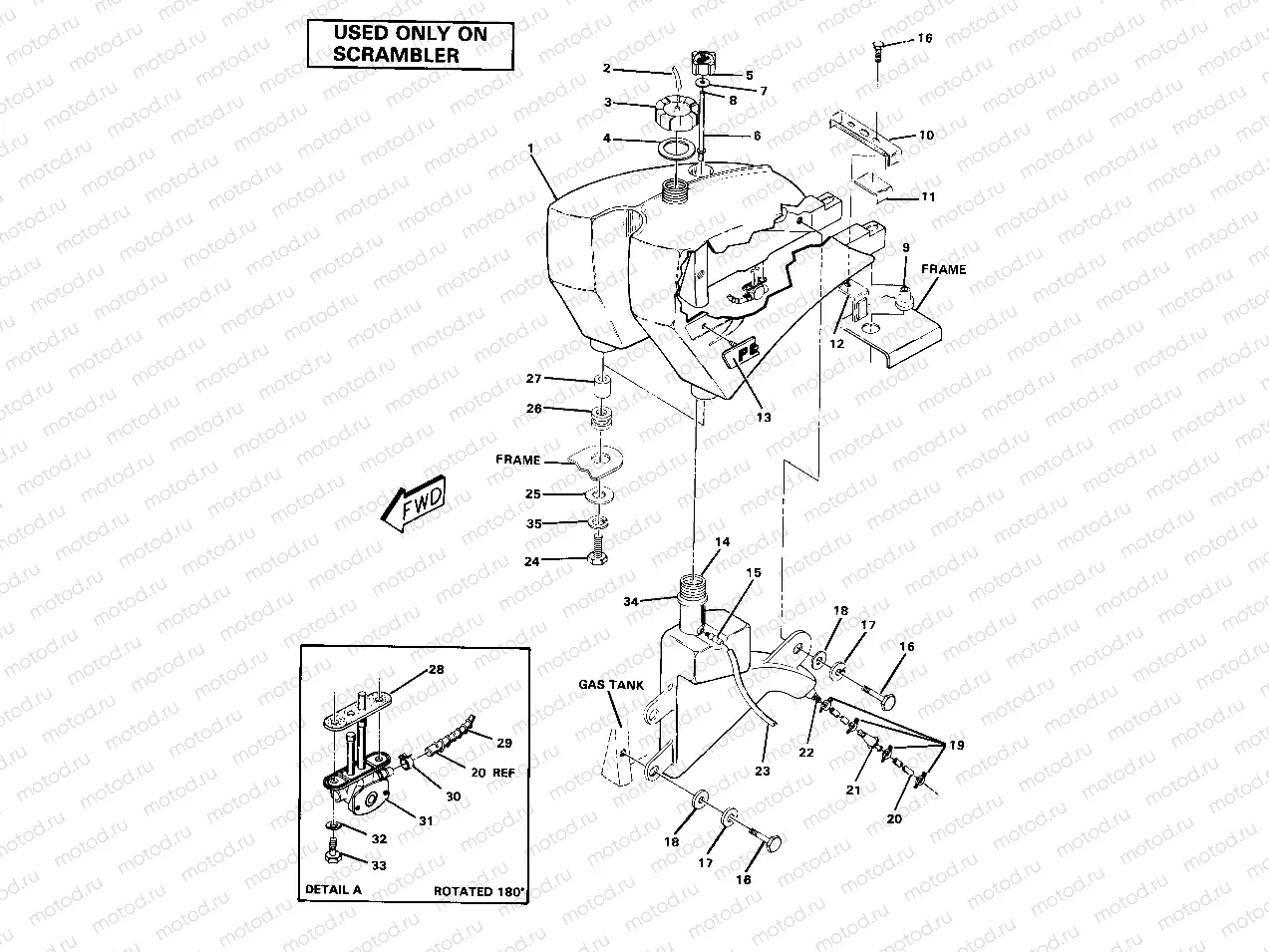 Fuel Tank Assembly-Scrambler (4911991199014A) | Fuel Tank Assembly-Scrambler (4911991199014A)