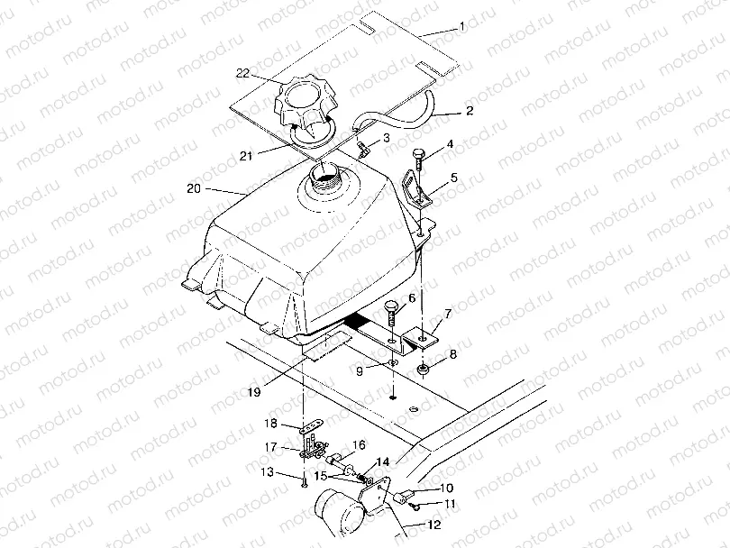 FUEL TANK ASSEMBLY SWEDISH 4x4 400L S948140 (4926912691A013) | FUEL TANK ASSEMBLY SWEDISH 4x4 400L S948140 (4926912691A013)