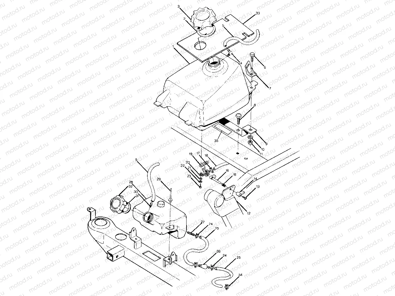 FUEL TANK ASSEMBLY TRAIL BLAZER (4919761976009A) | FUEL TANK ASSEMBLY TRAIL BLAZER (4919761976009A)